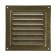 Ventilation grate Zein luxury RM1717Z, 175 x 175 mm, with a grid, metal, gold