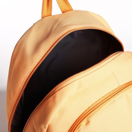 School backpack from textiles 2 department with lightning, 3 pockets, orange color-5