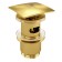 The bottom valve for the Wasserkraft A165, Push-UP, overflow, brass, gold valve