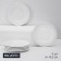 A set of plates of porcelain dessert Magistro Basic Bistro, 6 objects: D = 16.5 cm, white color
