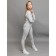 Thermal underwear is two-layer children, height 104 cm, the color is light gray melange