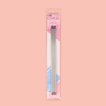 Knitting knitting needles, hosiery, d = 3.5 mm, 25 ± 1 cm, 5 pcs-3