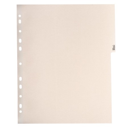 A set of A4+ Office-2000 sheets, for months Jan-Dec, 12 sheets, colored, plastic 140 μm-7