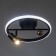 Acropolus chandelier 35W LED black, gold 2700-6400K 30x30x15cm