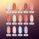 Camouflage base for nails, 3 phase, 8ml, LED/UV, light-first-peach color (004)