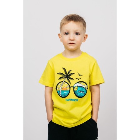 T -shirt for a boy, height 98 cm, yellow color