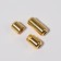 Cleep for laces, steam, d = 8 mm, 1.8 cm, golden color