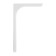 Bracket, 237x143x35 mm, white