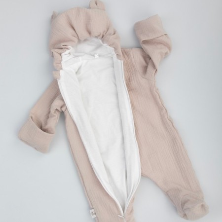 Kinderlitto “Muslin” discharge kit, 4 items, height 50-56 cm, beige-gray-gray color-6