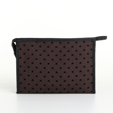 Lightning cosmetic bag, brown color-1