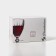 Diamond glass glasses set, 245 ml, 6 pcs