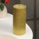 Candle "Relief", 7 × 15cm, gold metallic