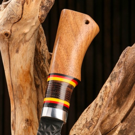 Hunting knife "Vemund" 24.6cm, blade 128mm/3mm, beige-4