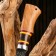 Hunting knife "Vemund" 24.6cm, blade 128mm/3mm, beige