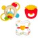 A set of rattles "Sweets", with elastic elements, 3 pcs