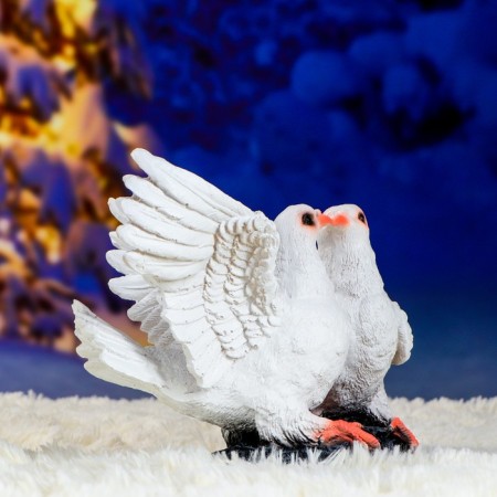 Garden figure "Two pigeons" 20x32x21cm-4