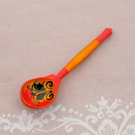 Sugar, with a spoon, 10.5 × 7.5 cm, chlom-7
