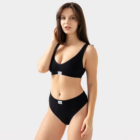 Feminine busting, black color, size 48 (l)-1