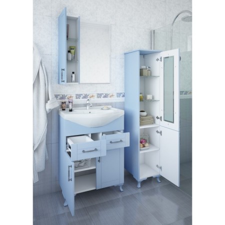 Gloria 65 cabinet, gray color, with a sink "Dreya 65"-1