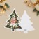 Postcard, decor on a puffy tape "Christmas tree", New Year
