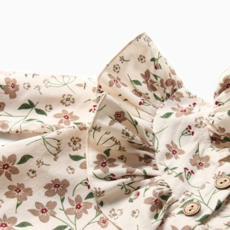 Платье для девочки MINAKU: Cotton collection цвет бежевый, р-р 110-2