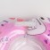 Inflatable circle to the neck for safe bathing Flipper 0+, “swan lake”, pink color