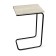Bastee table, 400x300x640, bleached oak/Black muar