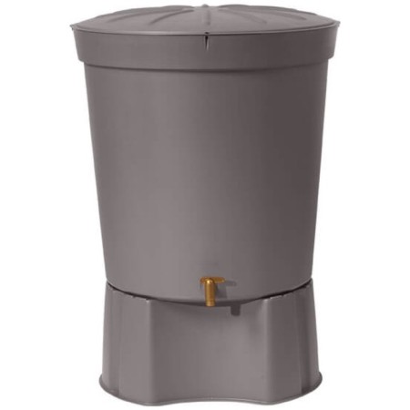 Water container up to 300 l, round gray graphite, 64x70x32.5 cm-1