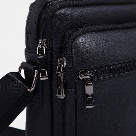 Male bag, black color-4
