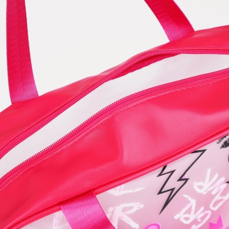 Lightning cosmetic bag, raspberry color-2