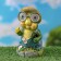 Garden Lanter "Frog with a butterfly" 7x8x15cm