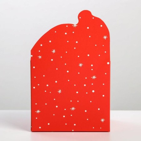 Box for mini-boots "Happy New Year", Santa Claus, 12 x 17 x 10 cm, New Year-2
