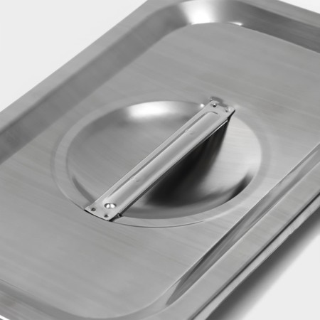 Stainless steel cover to gastro power 1/4, 26.5 × 16.5 cm thick 0.8 mm thick-1