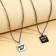 Pauls of pair pendants "We are so different"