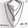 Pendant "chain" Masculinity, gray color, l = 50 cm