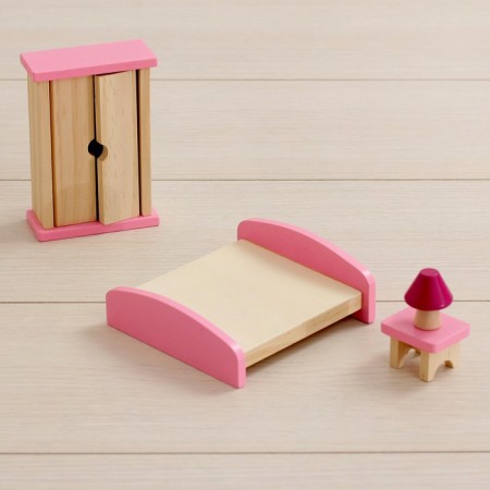 Puppet house "pink magic", with furniture-10