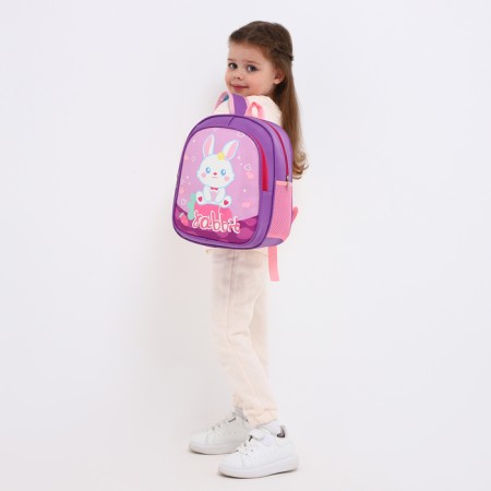 Baby backpack on lightning, 3 outer pockets, purple color-5