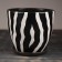 Flower pot "Zebra" No. 4 High oval, 2.6 liters