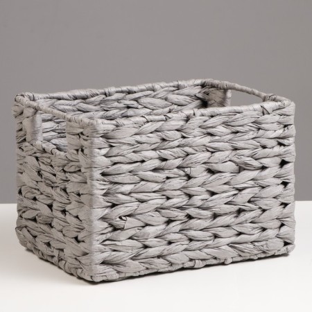 Stellazhnaya basket "Kolos", 25x19x17 cm, gray