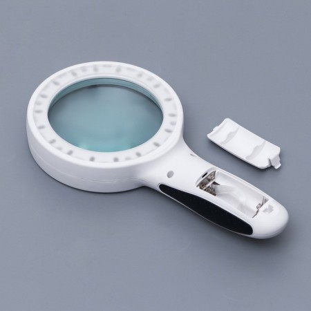 Magnifier 5x, d = 8cm, with backlight, white-5