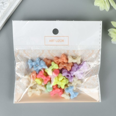 Beads for creativity plastic "Balt. Pastel colors" set of 30 pcs 15 g 1.4x1 cm-2