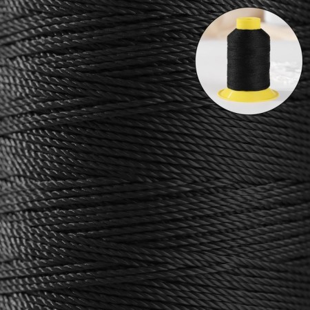 Shoe threads, 1000d/3, 183 m, black color-1
