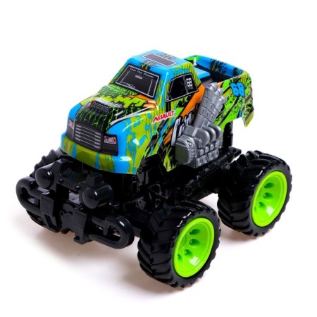 Inertial “graffiti” jeep, transformation during impact, mix-6