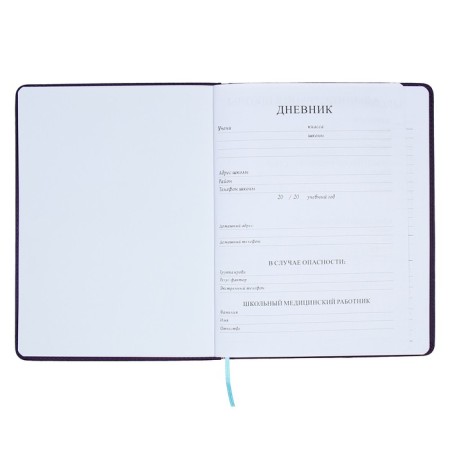 School diary for grades 5-11, PVC cover, Neon, purple-4