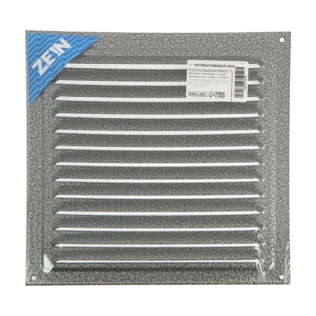 Ventilation grate Zein Lux RM2525CR, 250 x 250 mm, with a grid, metal, silver-7