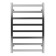 Terminus heated towel rail "Noto" P8, 500x800 mm, lower connection, chrome