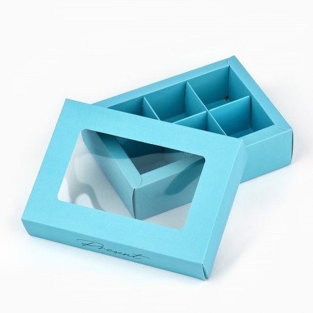 Folding box under 6 sweets Tiffany, 13.5 x 9.8 x 3.8 cm-3
