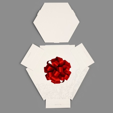 Folding box "with all hearts", 26 × 22.5 × 8 cm-8