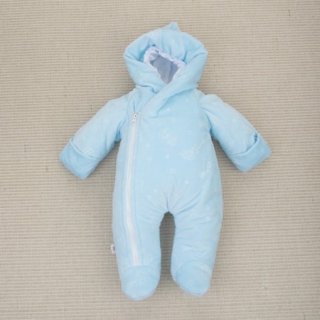 Set for discharge Winter Kinderlitto "Bear on the Moon", 6 items, height 56-62 cm, blue color-9