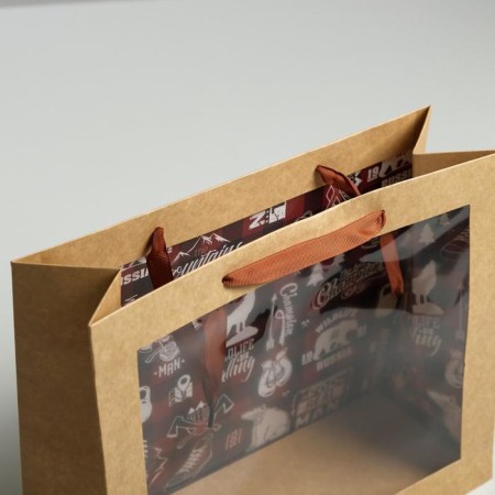 Gift Crafts with a plastic window, packaging, "Man", 31 x 26 x 11 cm-2